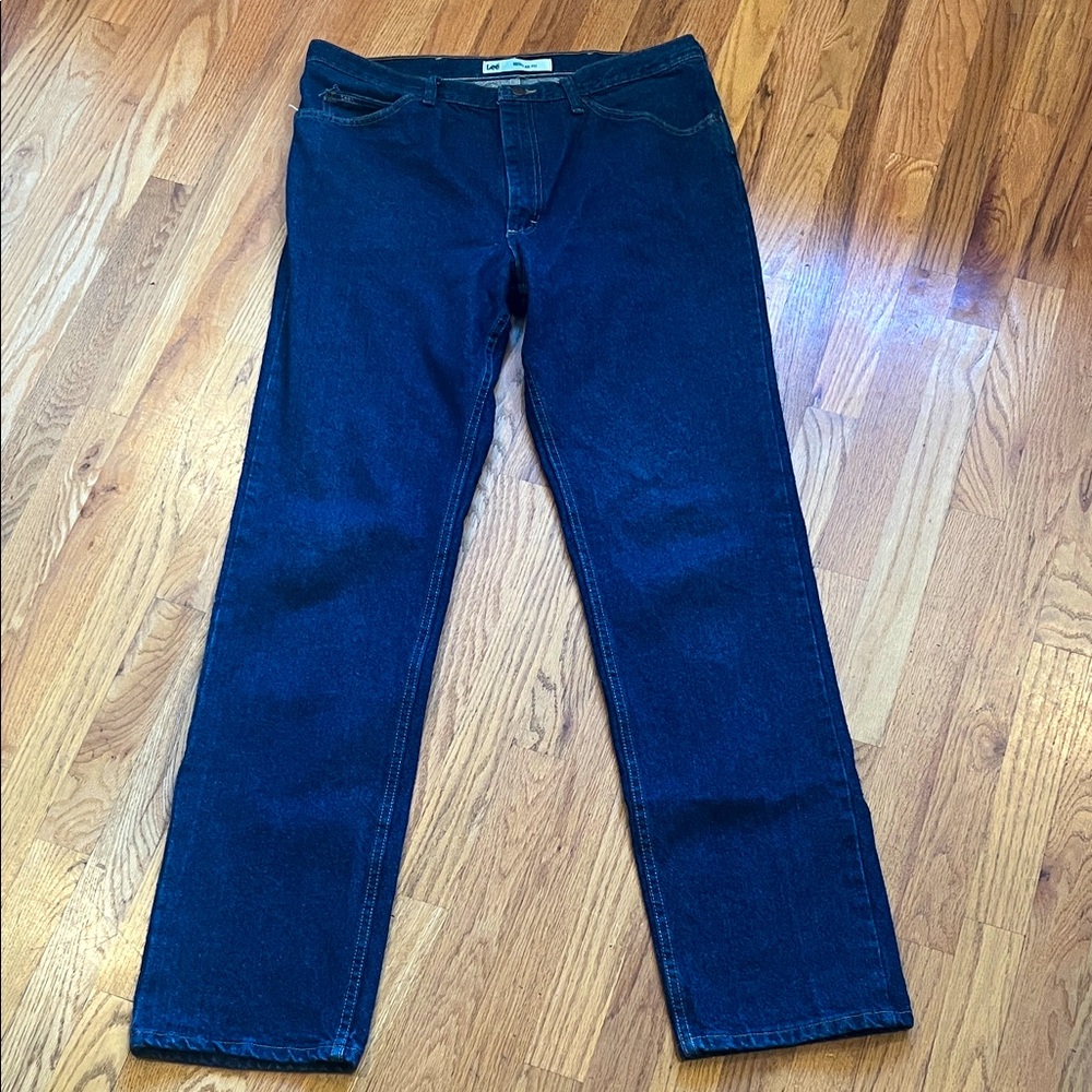 Lee Regular Fit Indigo Jeans - Mens 38 x 36
